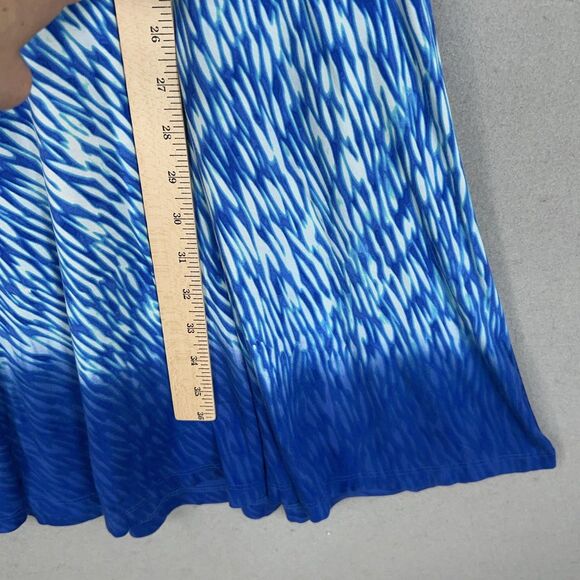 Athleta Dress Womens Small Blue Reef Print Dreamin Resort Coastal Vacay Casual - Picture 11 of 13